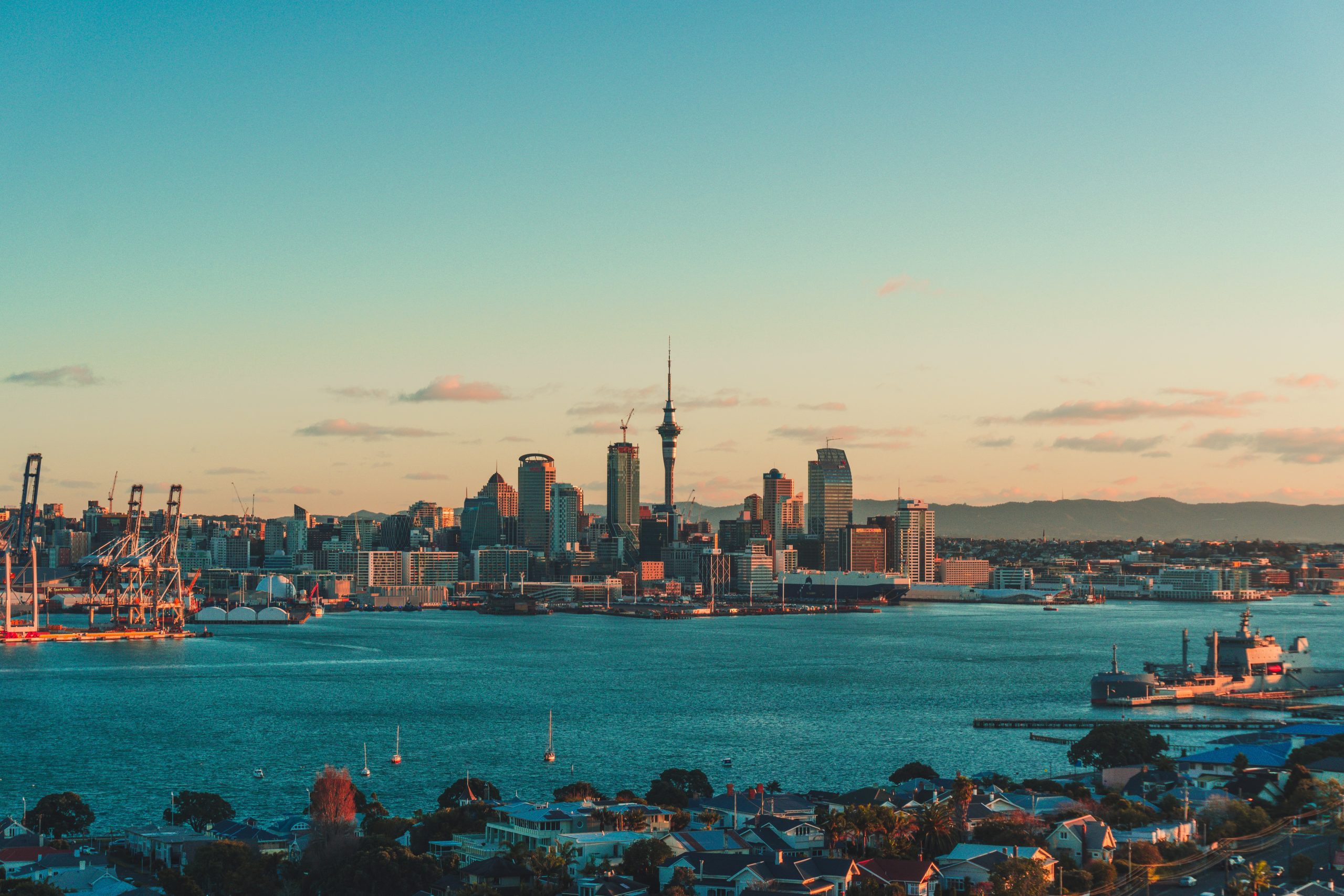 auckland city skyline
