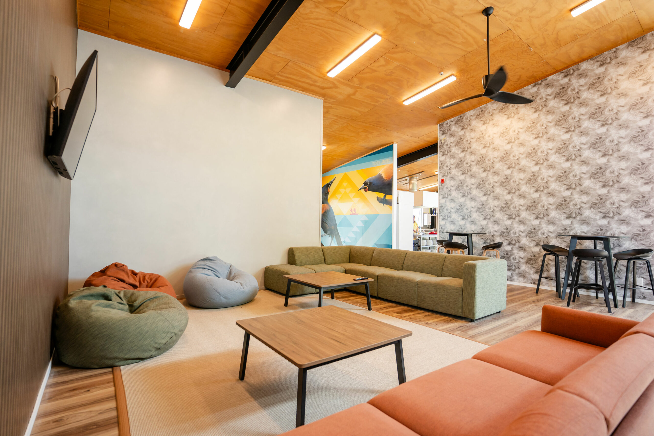 Haka House Rotorua Living Room