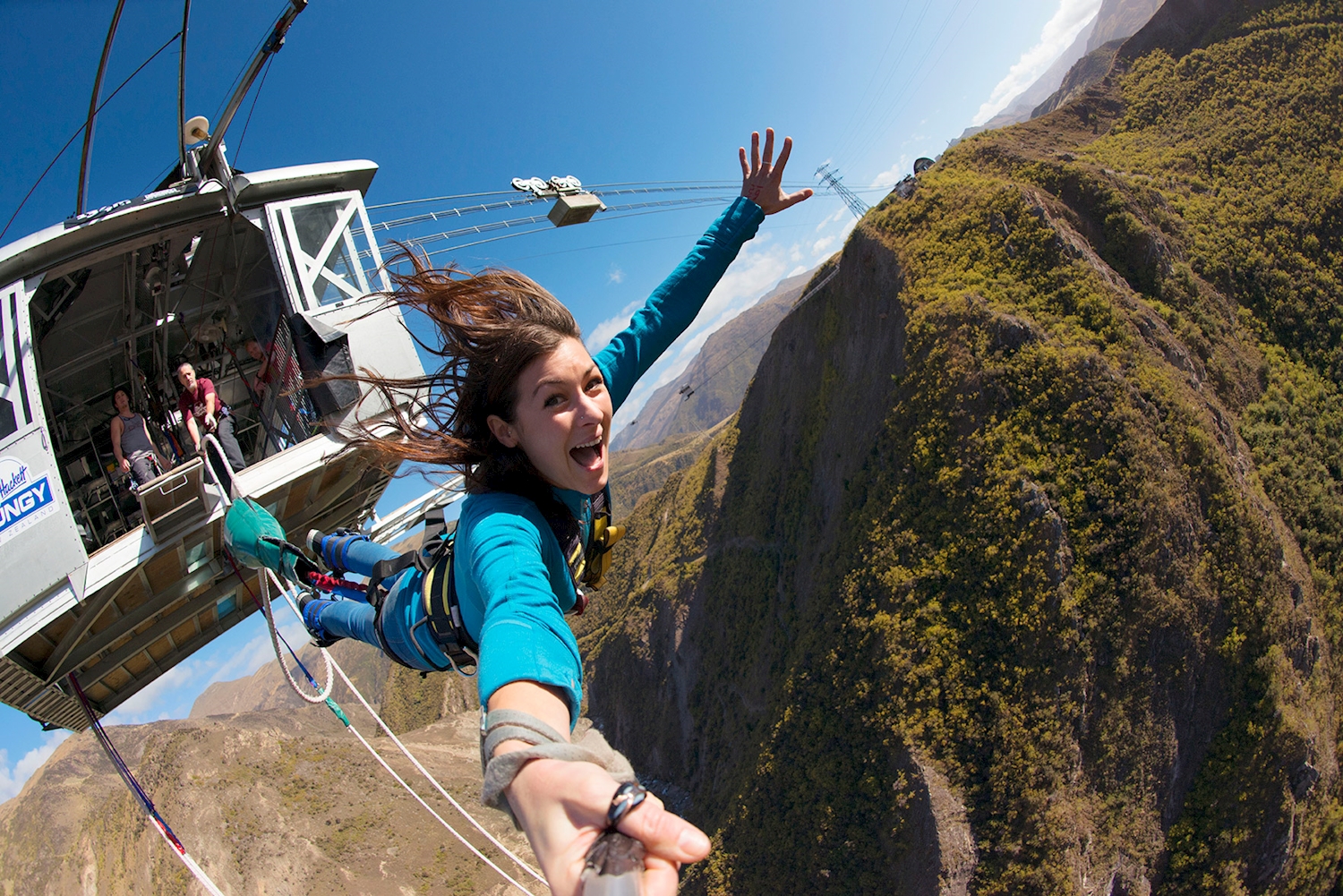 Nevis Bungy in Queenstown with AJ Hackett