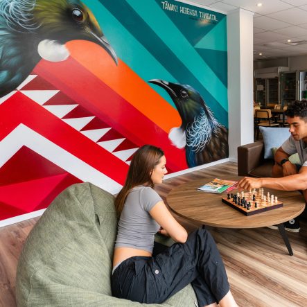 Mural Paintings by Charles and Janine Williams at Haka House